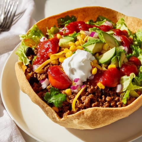 Taco Salad Tortilla Bowl