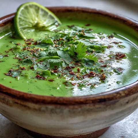 Spinach Coriander Lemongrass Soup