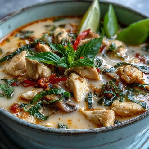 Thai Chicken Coconut Curry Soup