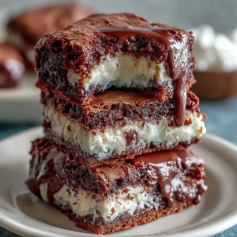 Cream cheese stuffed brownie mix cookies with gooey chocolate centers and rich, fudgy texture.
