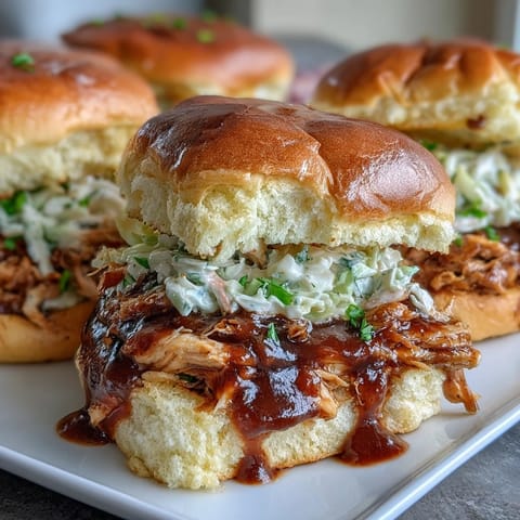 Pulled BBQ Chicken Sandwiches