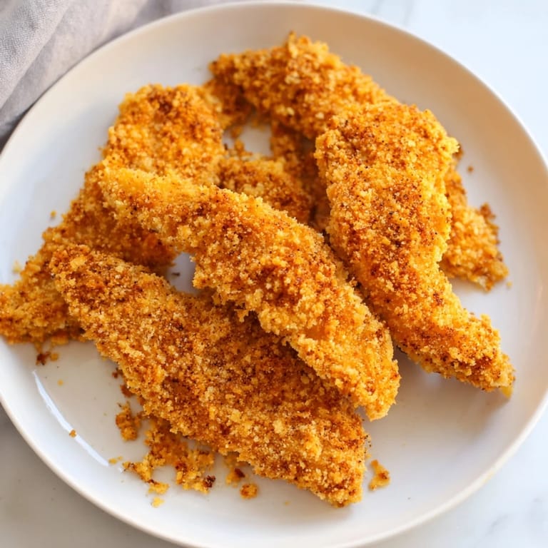 Image of perfectly fried Chicken Tenders, ready to be dipped and enjoyed as a delicious meal.